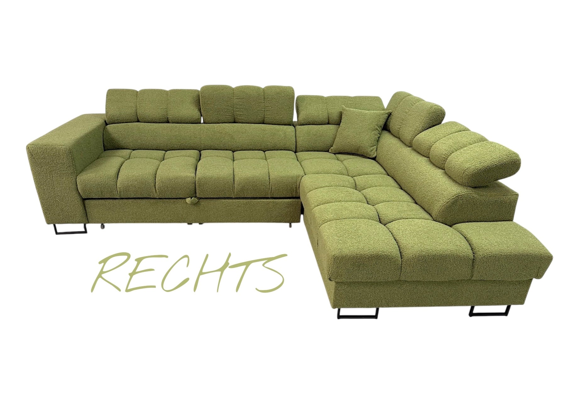 Corner Sofa , Sofa Bed TEDDY Green