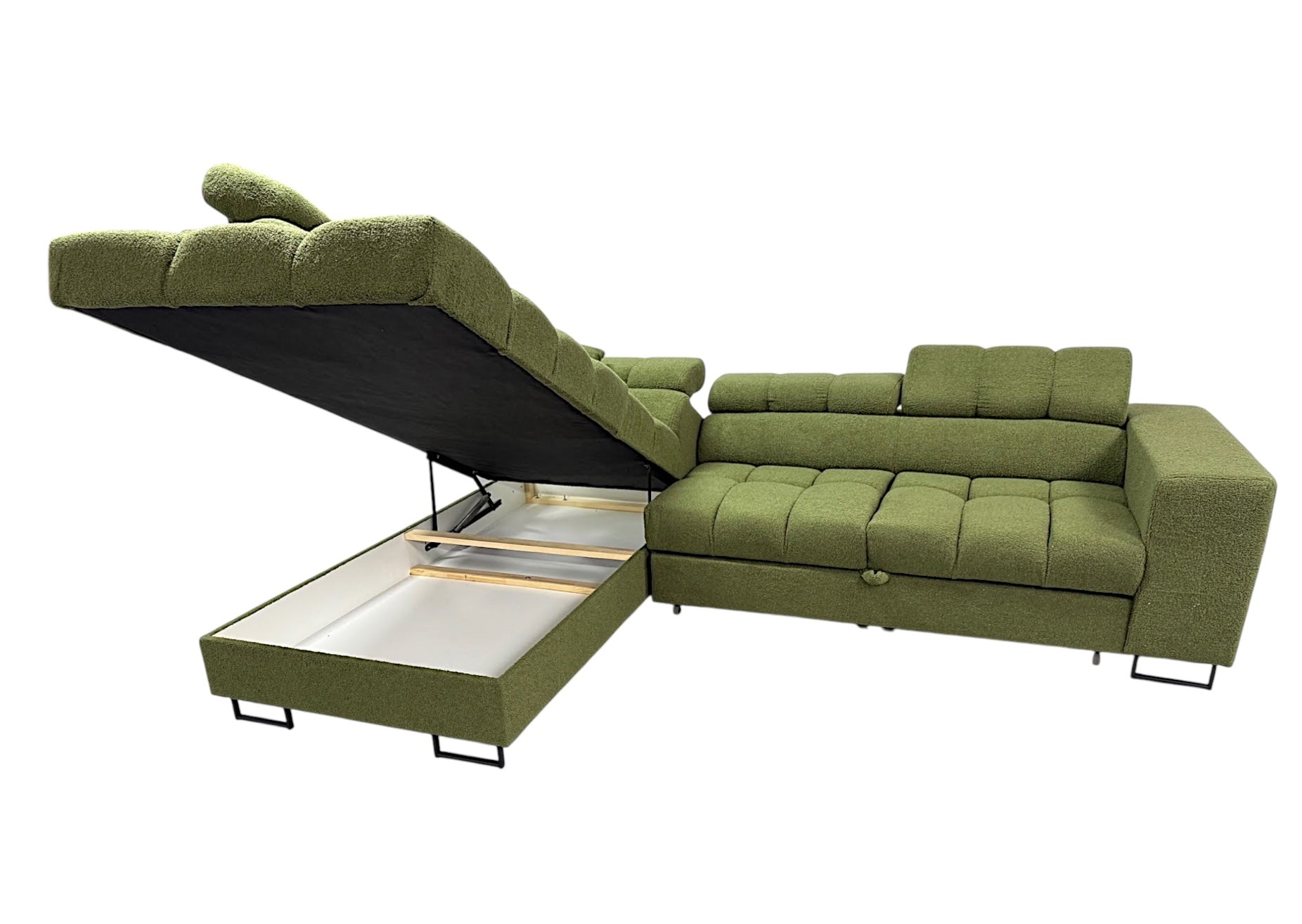Corner Sofa , Sofa Bed TEDDY Green