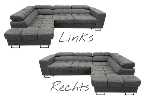 Corner Sofa , Sofa Bed TEDDY GREY