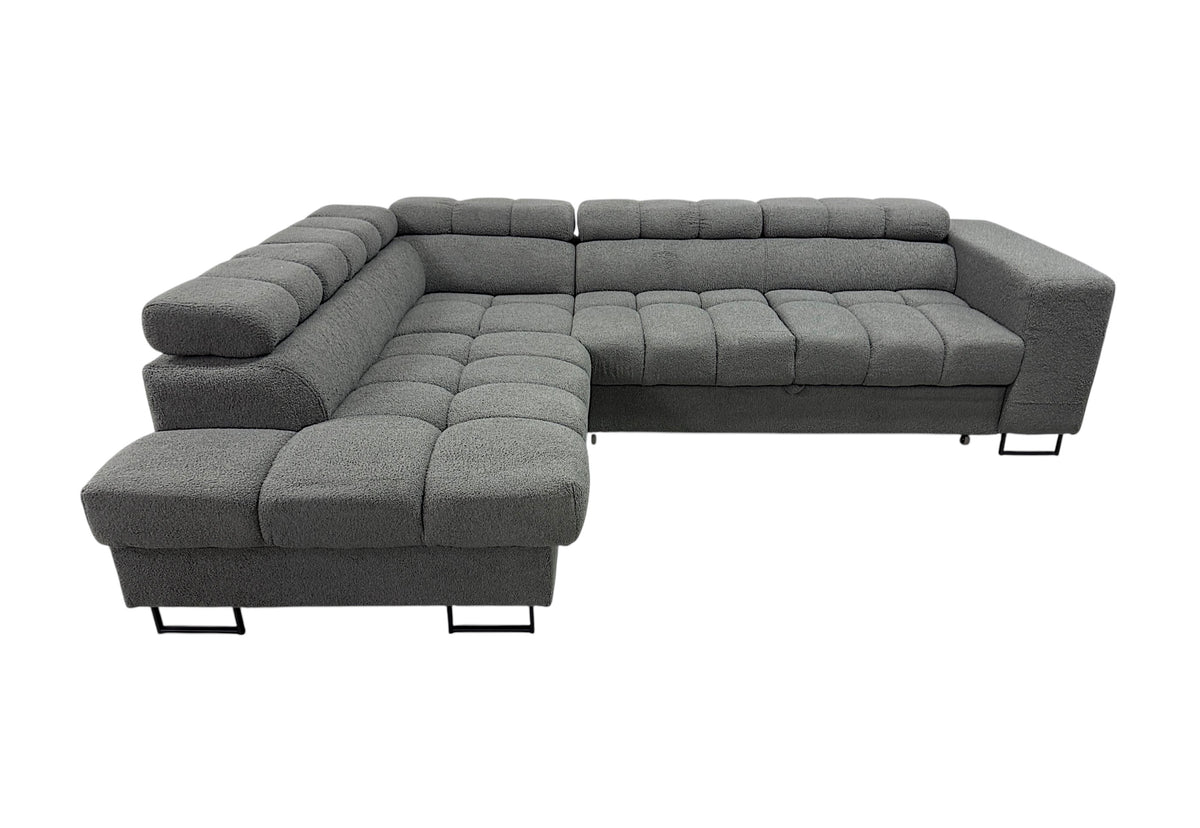 Corner Sofa , Sofa Bed TEDDY GREY